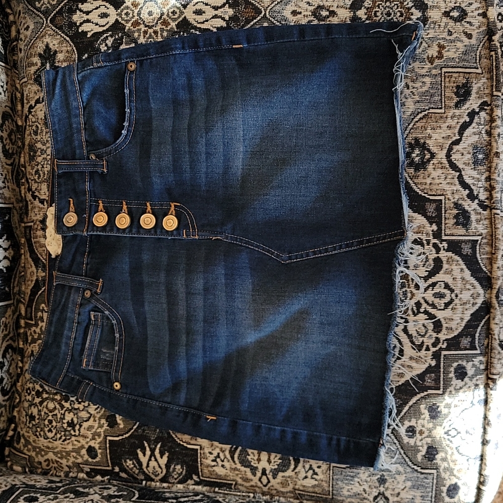 XS Altar'd State Jean Skirt